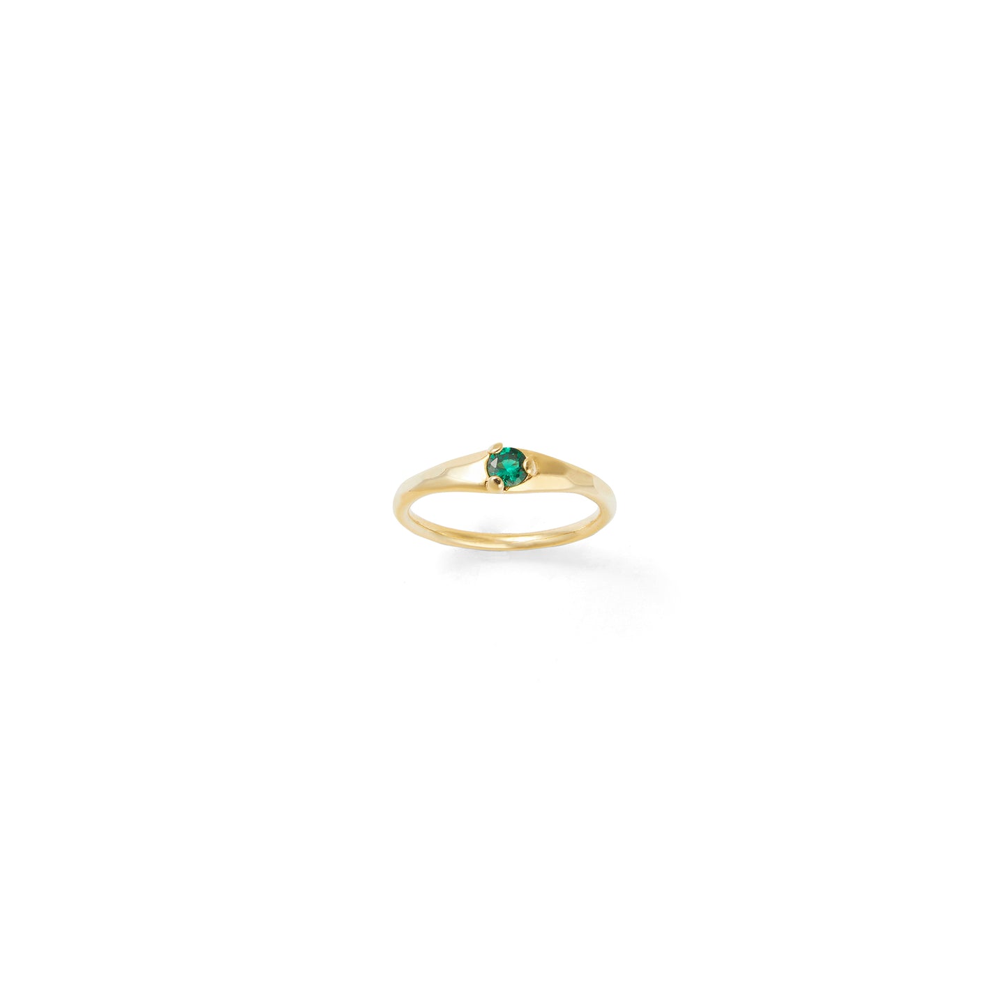 Mystic Gold & Green Signet Ring