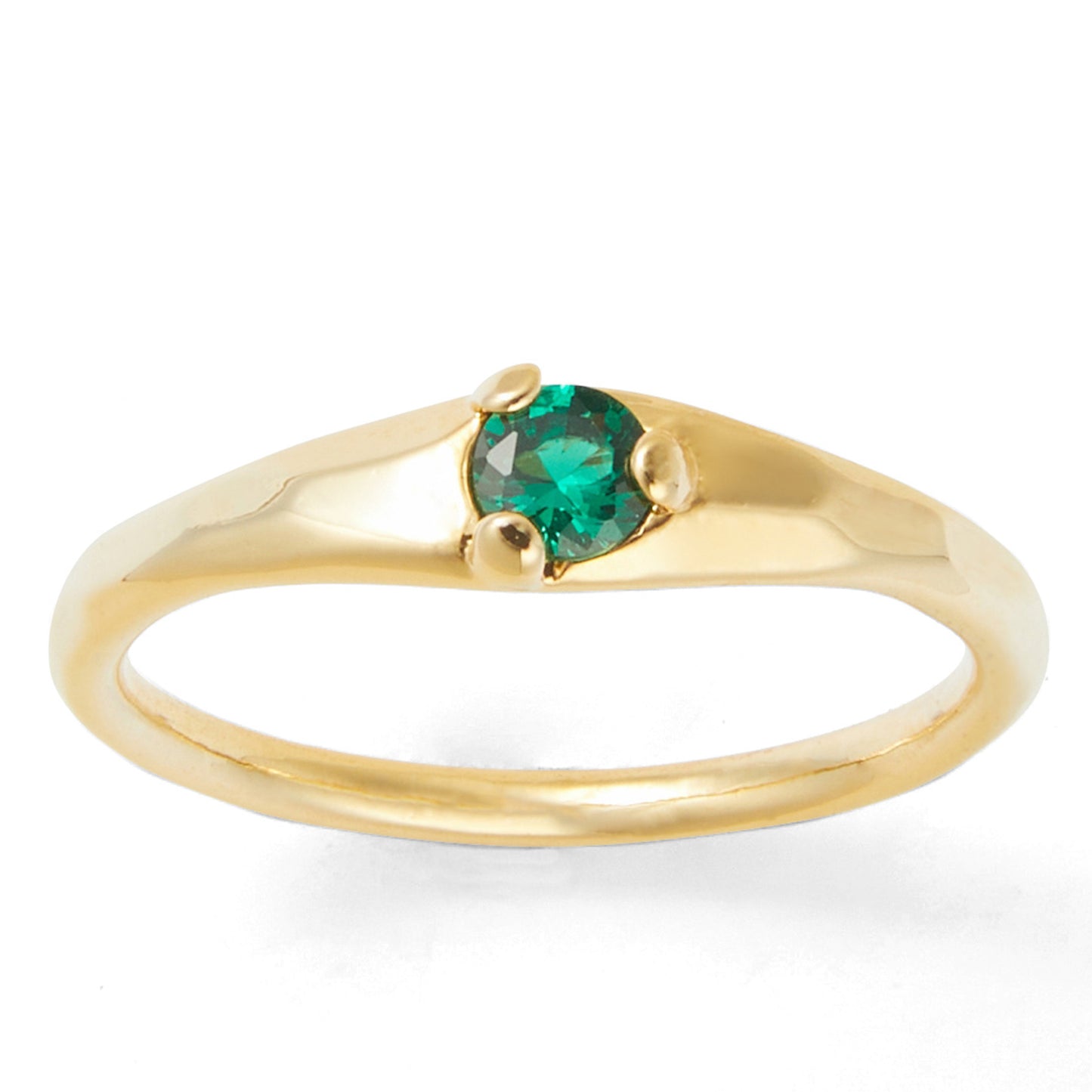 Mystic Gold & Green Signet Ring