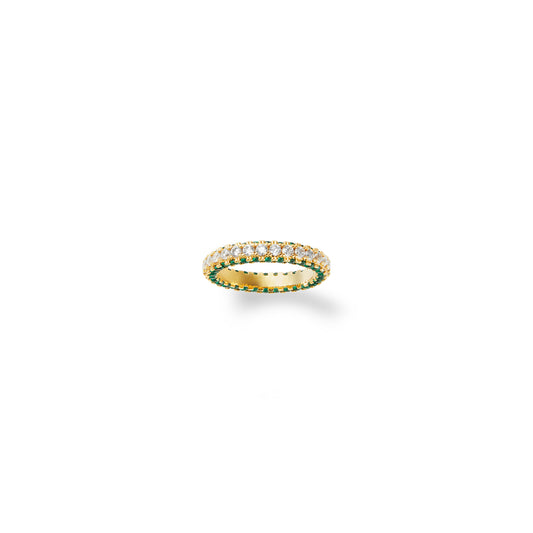 Mystic Gold & Green Tennis Ring