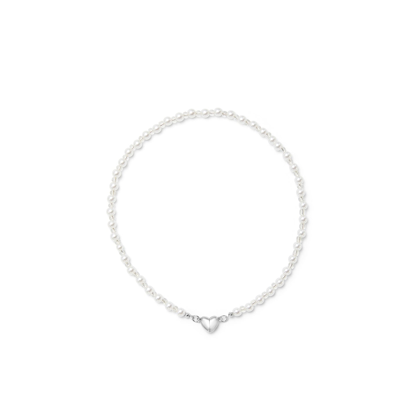 Pure Heart White Pearl Necklace