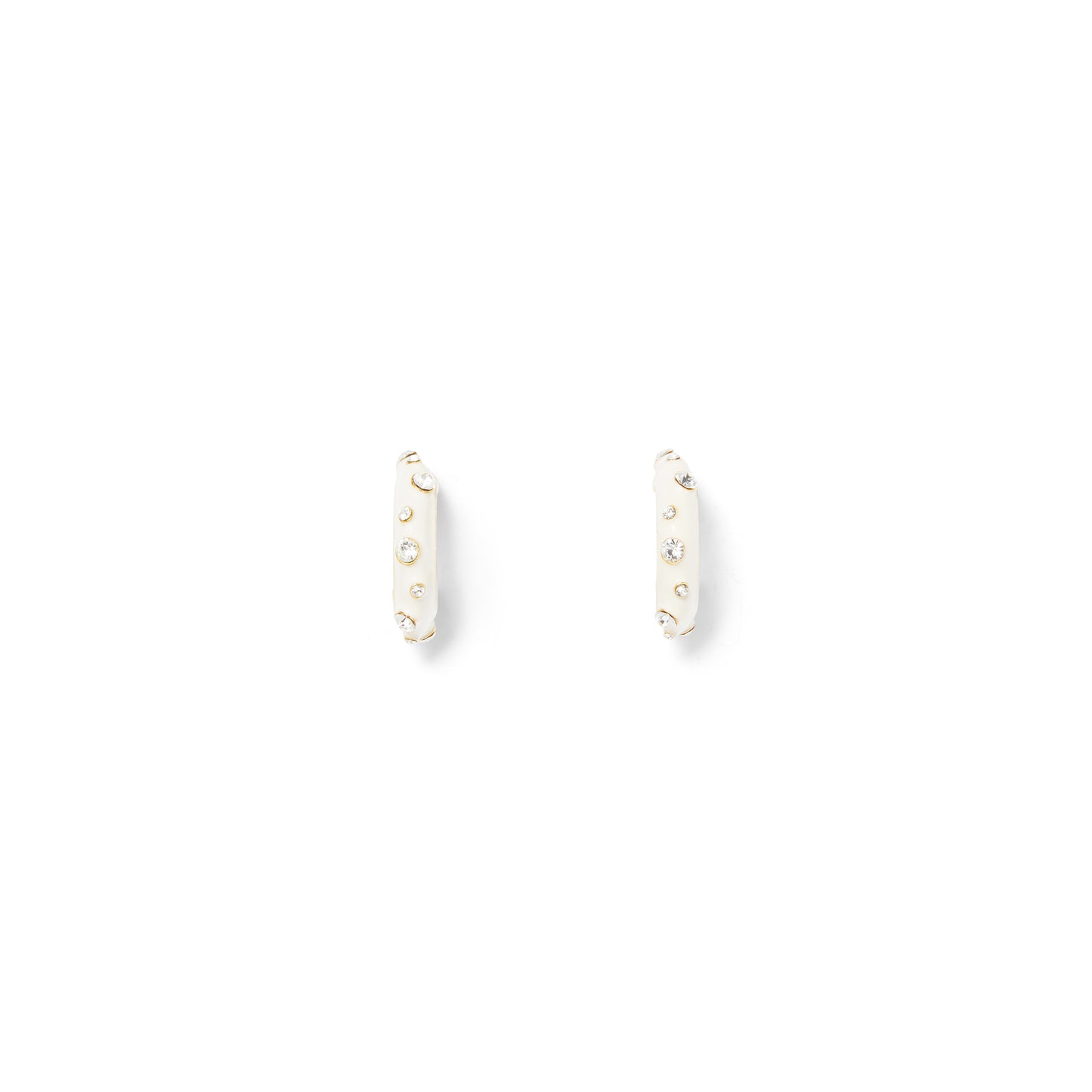 Morning Dew On White Leaf Earrings