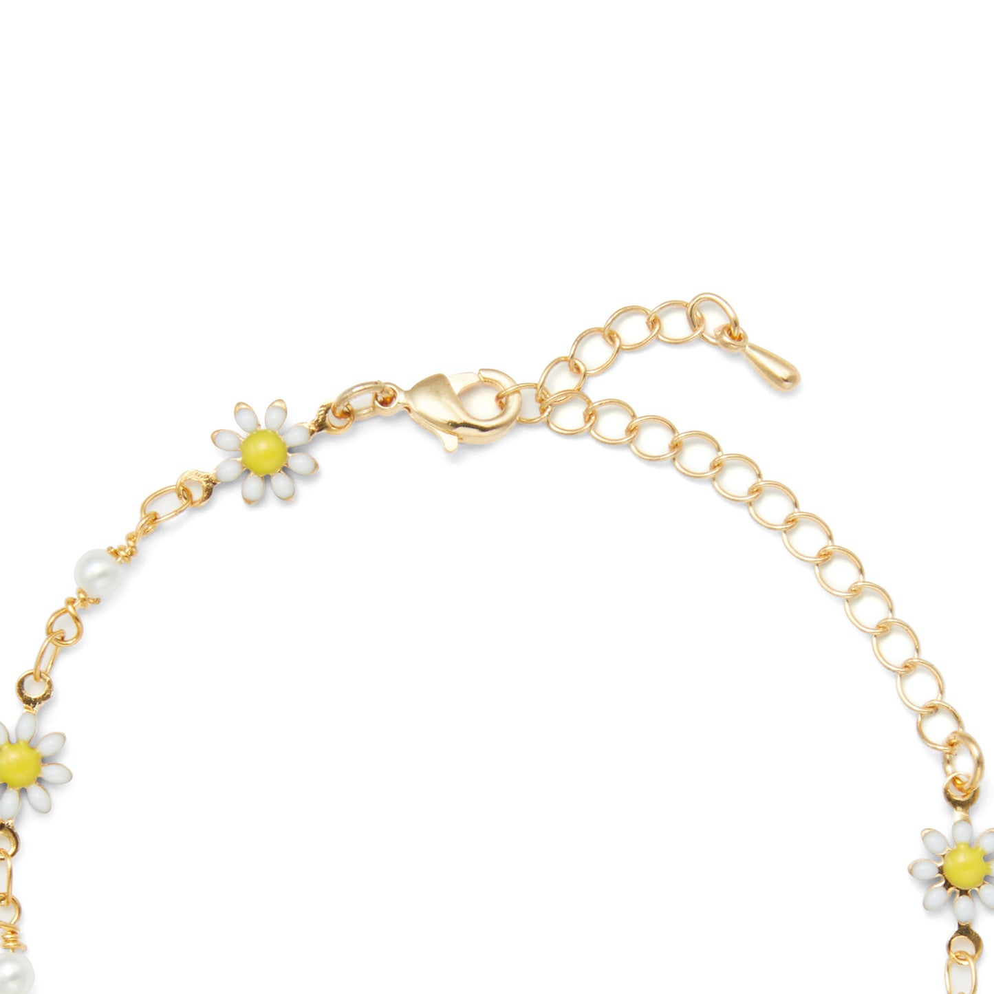 Gold Daisy Flower Bracelet