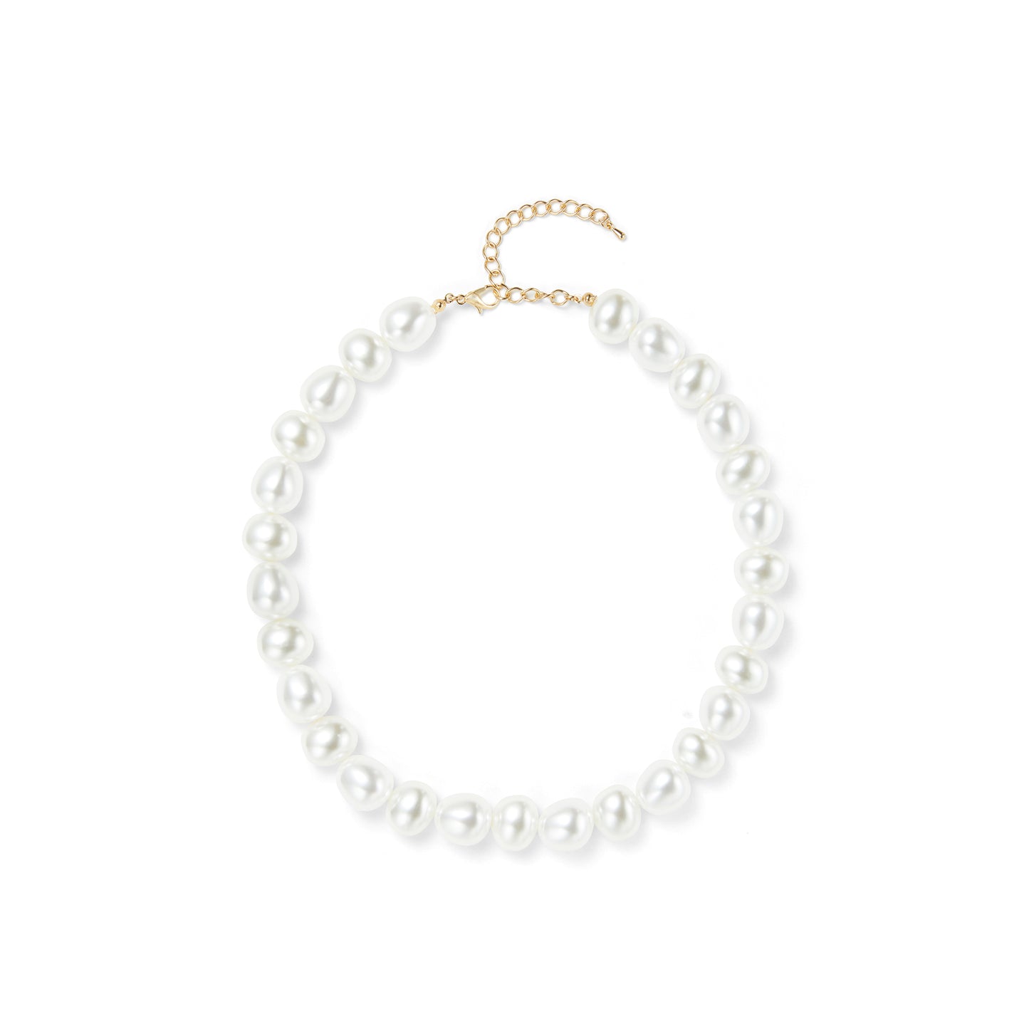 Round & Round Pebble Pearl Necklace