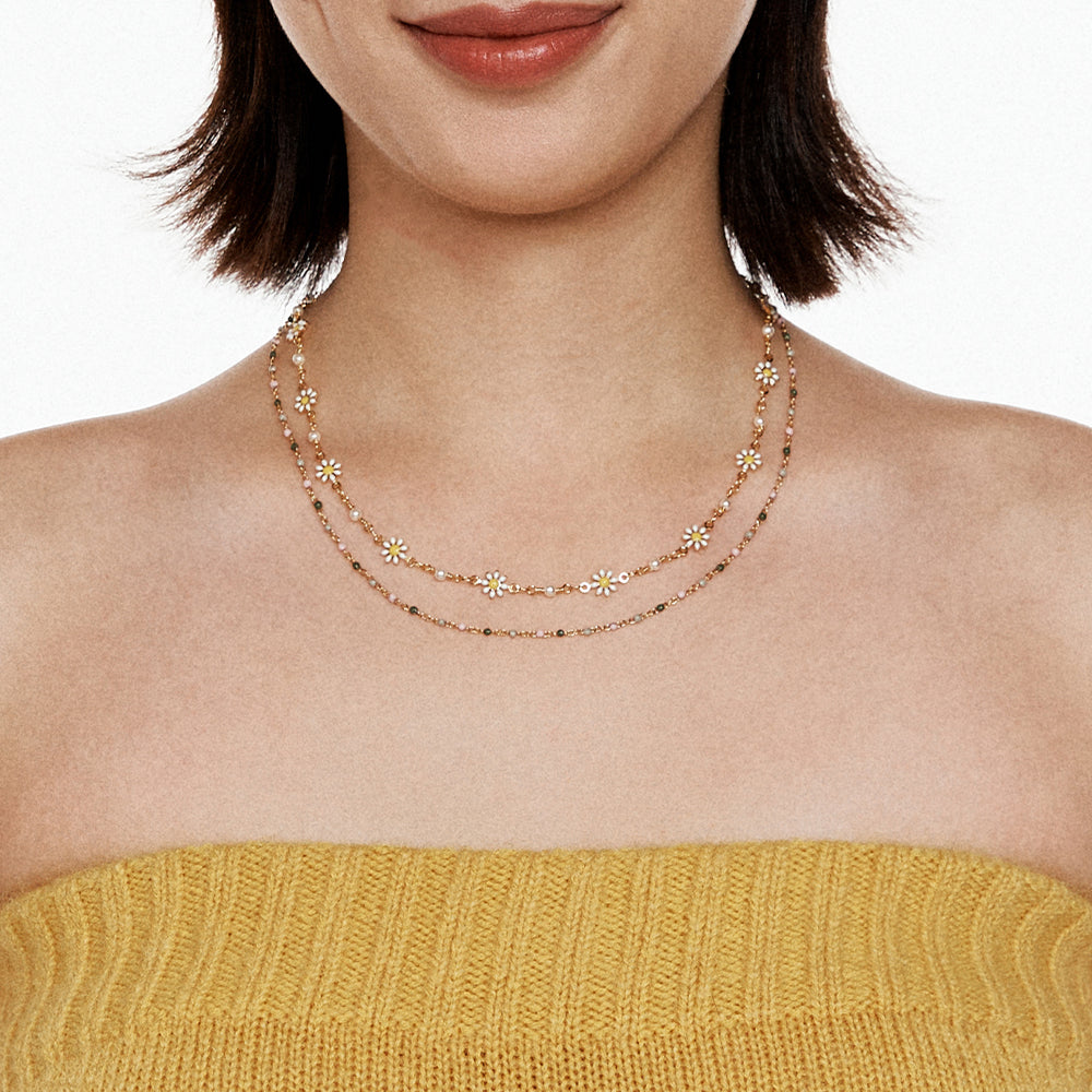 Daisy & La Forest Layered Necklace